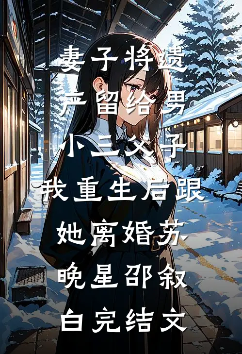 妻子将遗产留给男小三父子，我重生后跟她离婚苏晚星邵叙白完结文