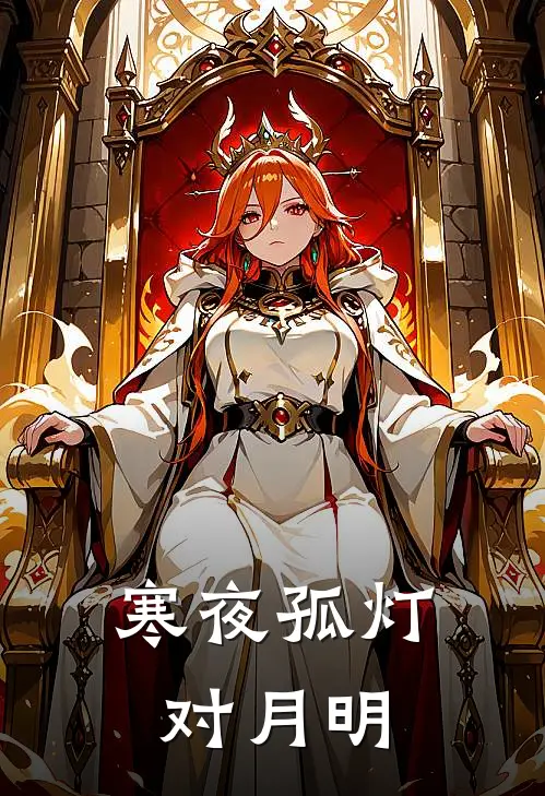 寒夜孤灯对月明