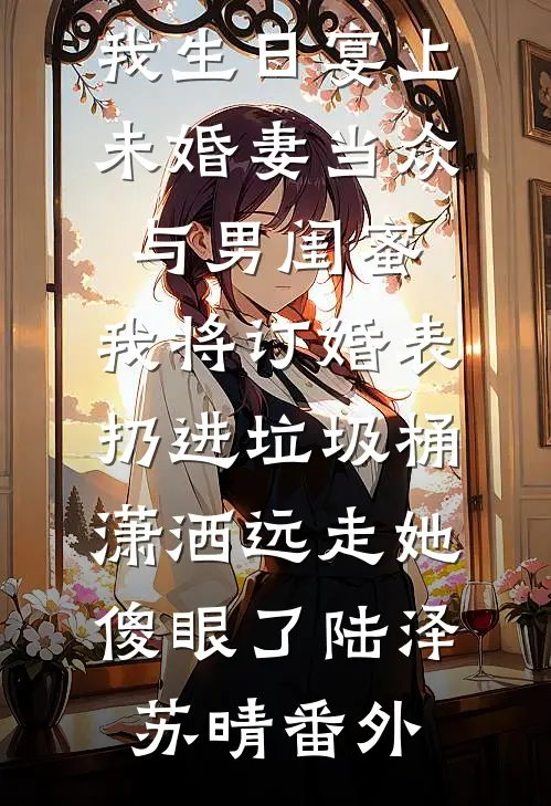 我生日宴上未婚妻当众与男闺蜜,我将订婚表扔进垃圾桶，潇洒远走她傻眼了陆泽苏晴番外