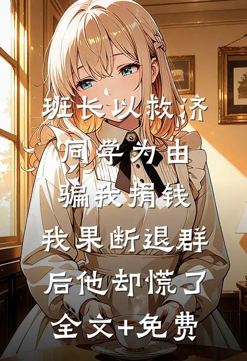 班长以救济同学为由骗我捐钱，我果断退群后他却慌了全文+免费