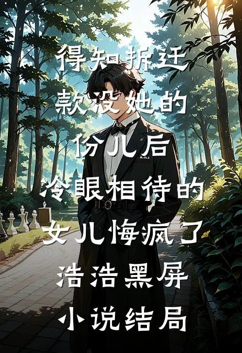 得知拆迁款没她的份儿后，冷眼相待的女儿悔疯了浩浩黑屏小说结局