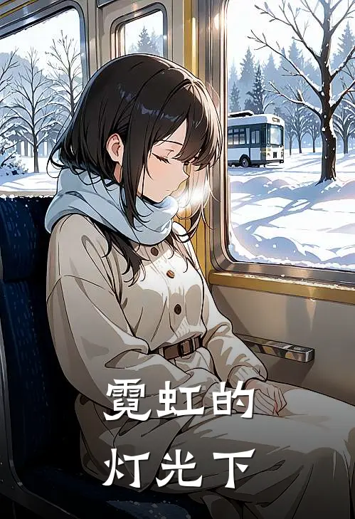 霓虹的灯光下