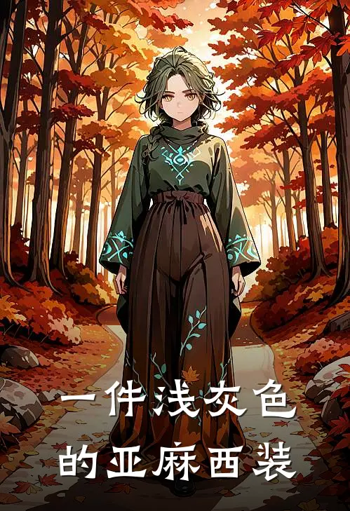 一件浅灰色的亚麻西装