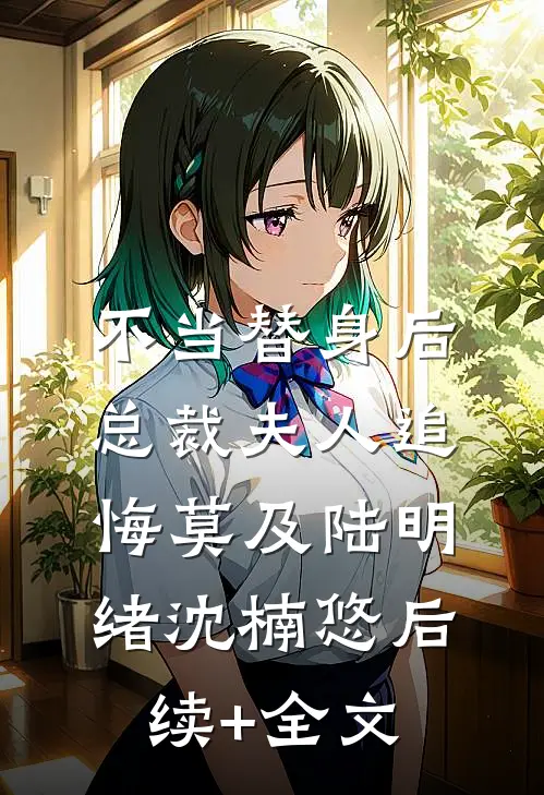 不当替身后，总裁夫人追悔莫及陆明绪沈楠悠后续+全文