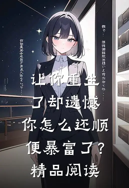 让你重生了却遗憾，你怎么还顺便暴富了？精品阅读