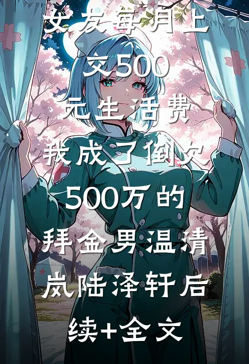 女友每月上交500元生活费，我成了倒欠500万的拜金男温清岚陆泽轩后续+全文