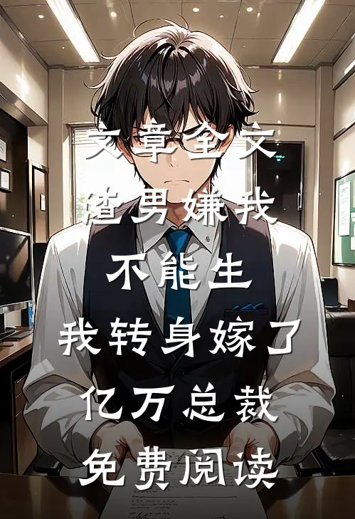 文章全文渣男嫌我不能生,我转身嫁了亿万总裁免费阅读