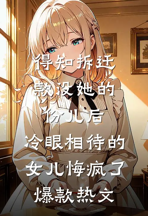 得知拆迁款没她的份儿后，冷眼相待的女儿悔疯了爆款热文
