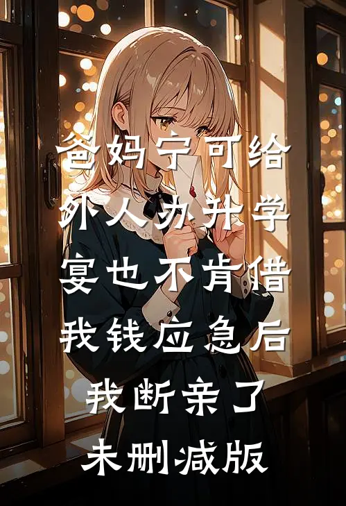 爸妈宁可给外人办升学宴也不肯借我钱应急后，我断亲了未删减版