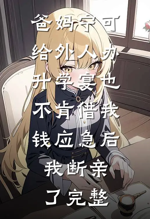 爸妈宁可给外人办升学宴也不肯借我钱应急后，我断亲了完整