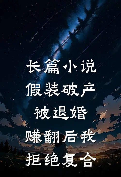 长篇小说假装破产被退婚，赚翻后我拒绝复合