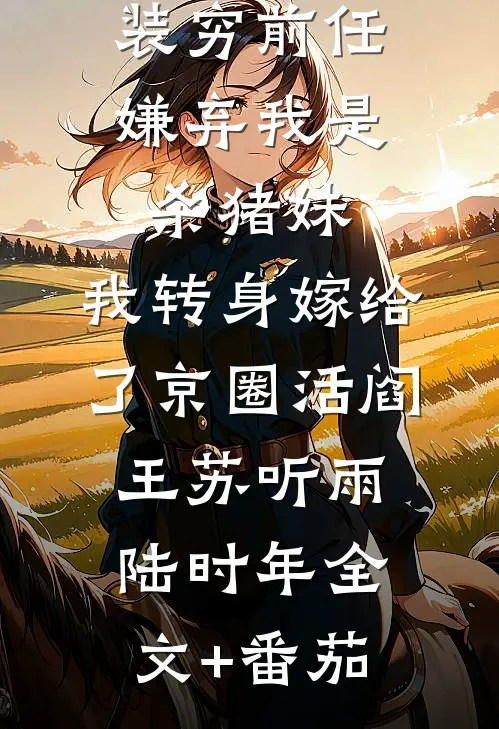装穷前任嫌弃我是杀猪妹，我转身嫁给了京圈活阎王苏听雨陆时年全文+番茄