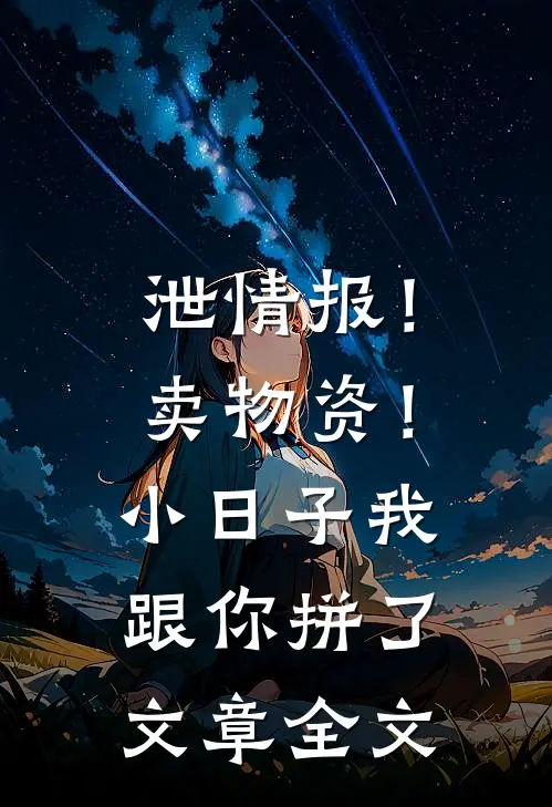 泄情报！卖物资！小日子我跟你拼了文章全文