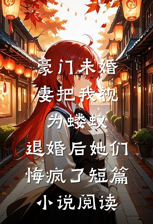豪门未婚妻把我视为蝼蚁，退婚后她们悔疯了短篇小说阅读