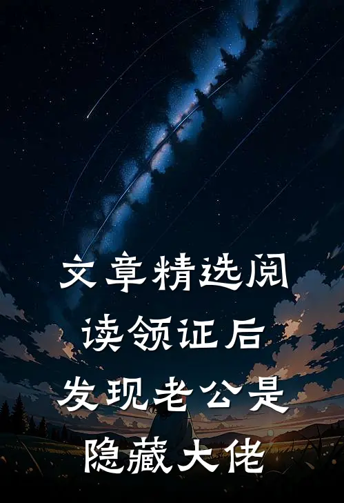 文章精选阅读领证后，发现老公是隐藏大佬