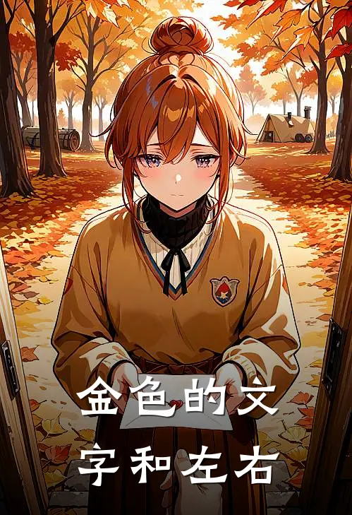 金色的文字和左右