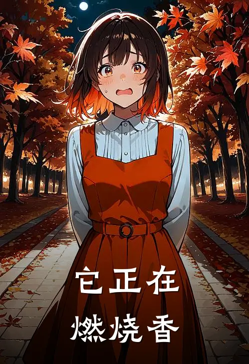 它正在燃烧香
