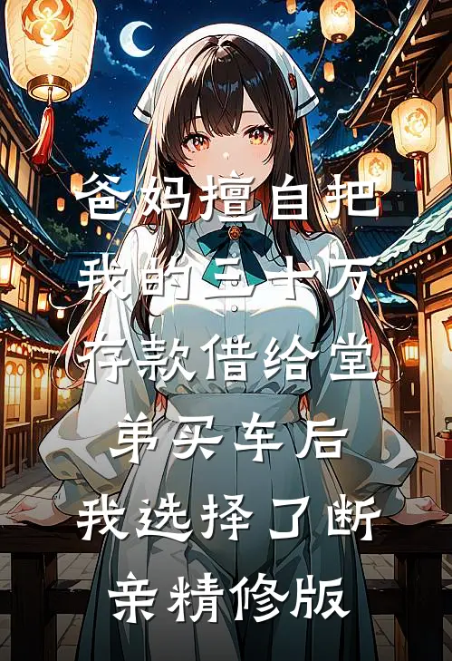爸妈擅自把我的三十万存款借给堂弟买车后，我选择了断亲精修版