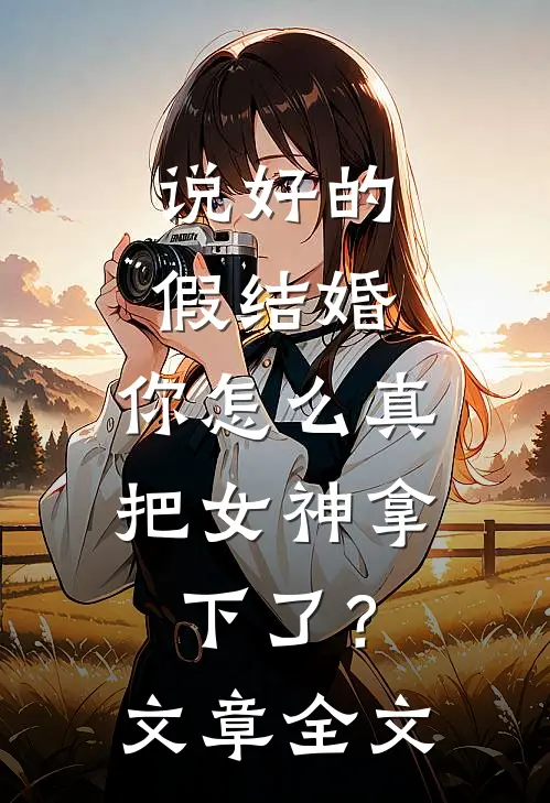 说好的假结婚，你怎么真把女神拿下了？文章全文