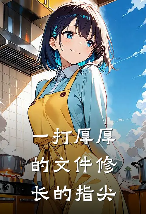 一打厚厚的文件修长的指尖