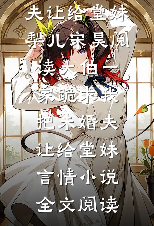 大伯一家跪求我把未婚夫让给堂妹梨儿宋昊阅读_大伯一家跪求我把未婚夫让给堂妹言情小说全文阅读