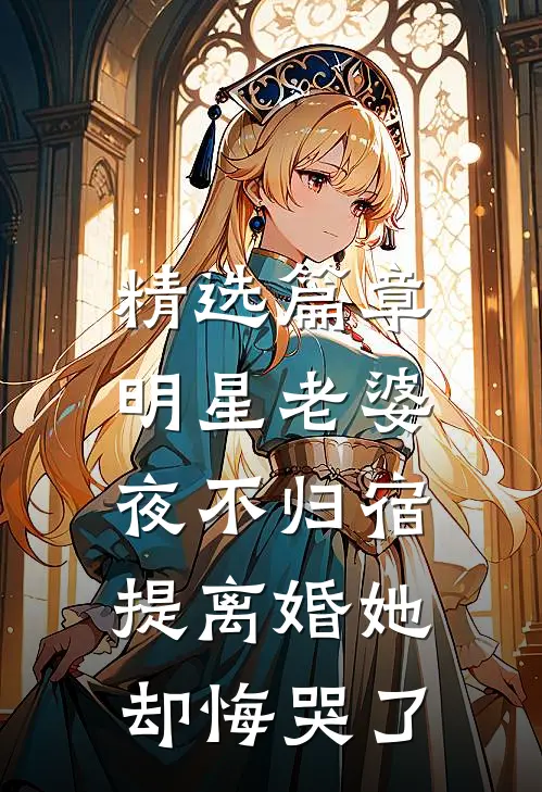 精选篇章明星老婆夜不归宿，提离婚她却悔哭了