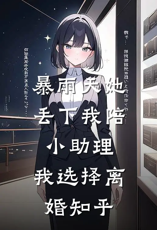 暴雨天她丢下我陪小助理，我选择离婚知乎
