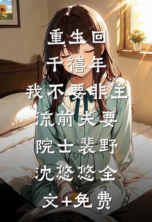 重生回千禧年，我不要非主流前夫要院士裴野沈悠悠全文+免费