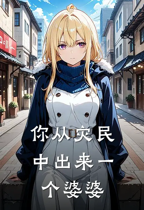 你从灾民中出来一个婆婆