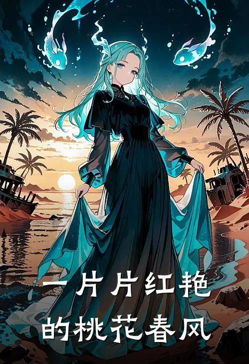 一片片红艳的桃花春风