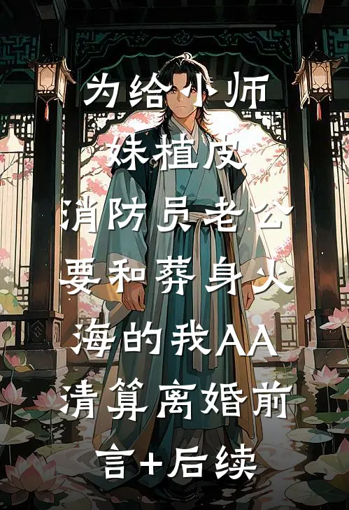 为给小师妹植皮，消防员老公要和葬身火海的我AA清算离婚前言+后续