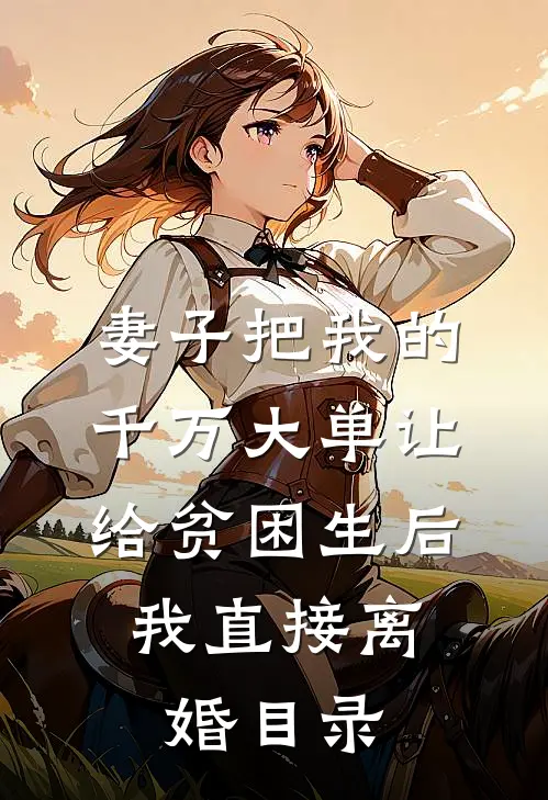 妻子把我的千万大单让给贫困生后，我直接离婚目录