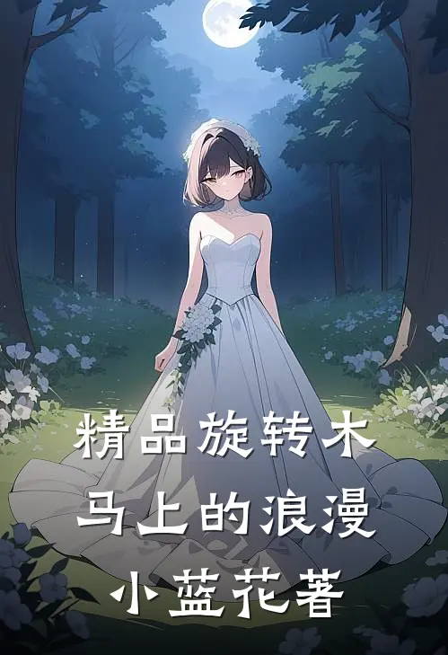 精品旋转木马上的浪漫小蓝花著