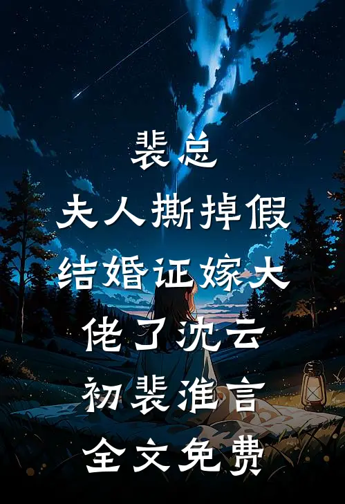 裴总，夫人撕掉假结婚证嫁大佬了沈云初裴淮言全文免费