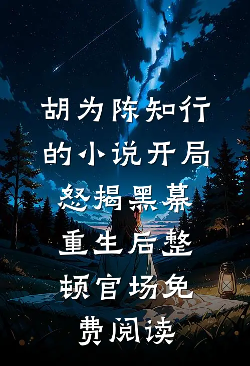 胡为陈知行的小说开局怒揭黑幕，重生后整顿官场免费阅读