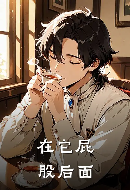 在它屁股后面