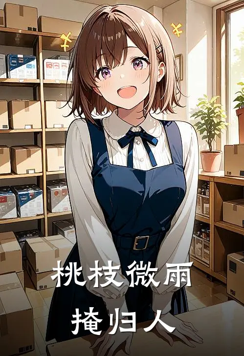 桃枝微雨掩归人