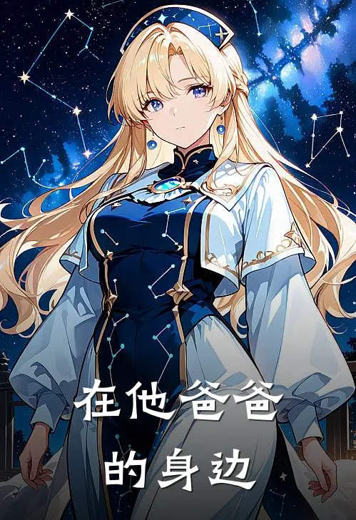 在他爸爸的身边