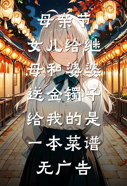 母亲节，女儿给继母和婆婆送金镯子，给我的是一本菜谱无广告