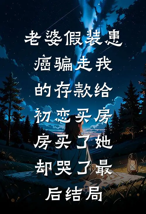 老婆假装患癌骗走我的存款给初恋买房，房买了她却哭了最后结局