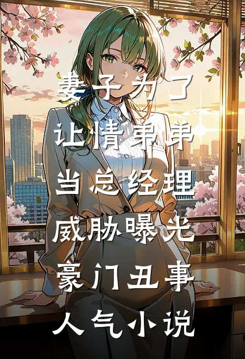 妻子为了让情弟弟当总经理，威胁曝光豪门丑事人气小说