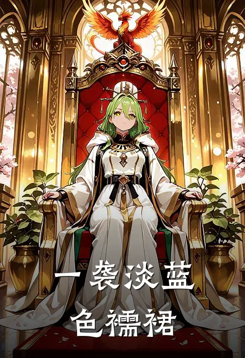 一袭淡蓝色襦裙