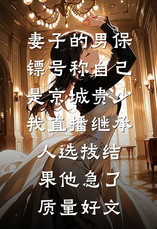 妻子的男保镖号称自己是京城贵少，我直播继承人选拔结果他急了质量好文