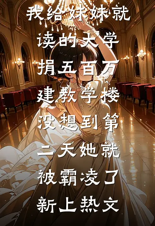 我给妹妹就读的大学捐五百万建教学楼，没想到第二天她就被霸凌了新上热文
