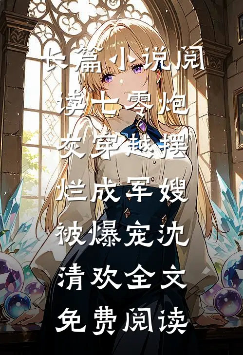 长篇小说阅读七零炮灰穿越摆烂成军嫂被爆宠沈清欢全文免费阅读