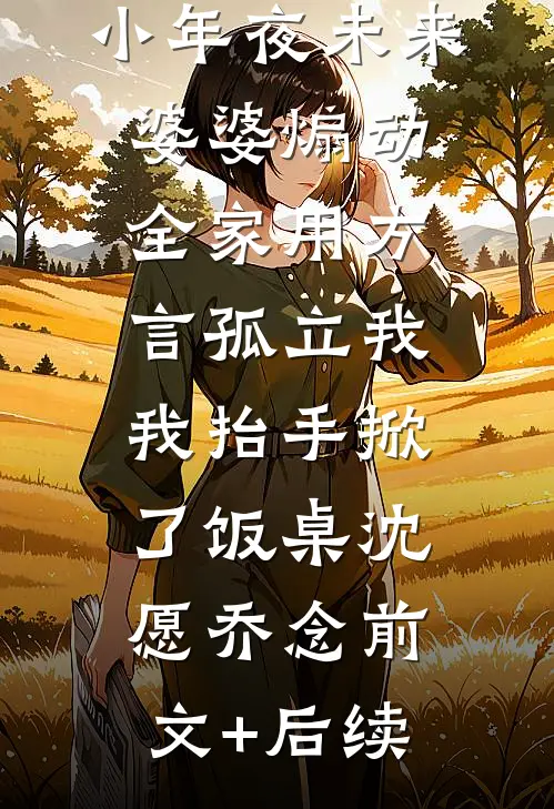 小年夜未来婆婆煽动全家用方言孤立我，我抬手掀了饭桌沈愿乔念前文+后续