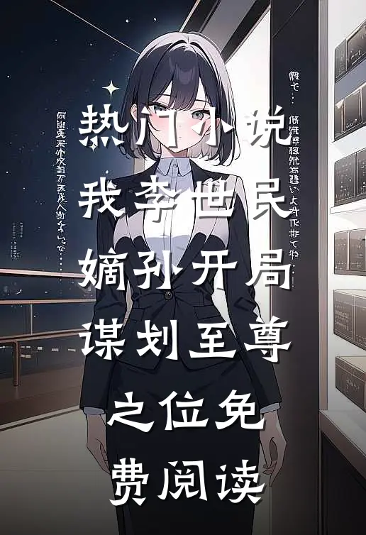 热门小说我李世民嫡孙开局谋划至尊之位免费阅读