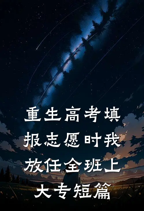 重生高考填报志愿时我放任全班上大专短篇