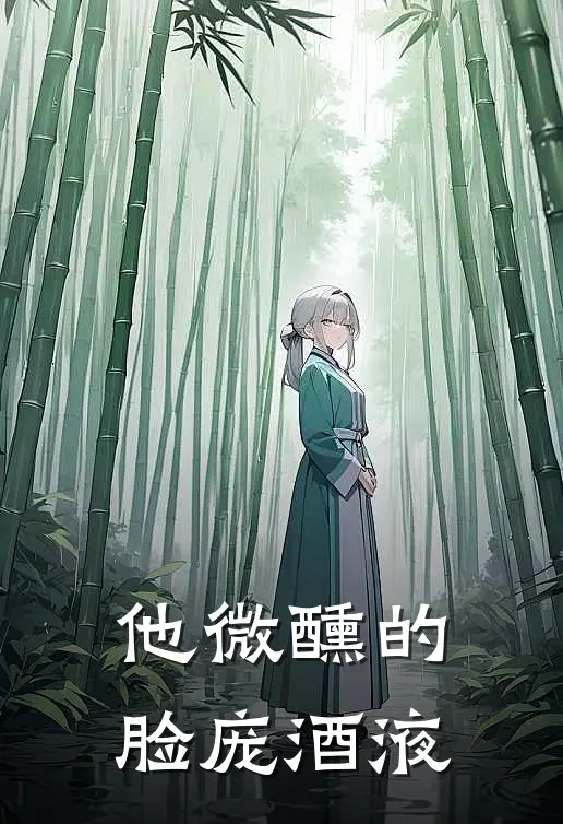 他微醺的脸庞酒液