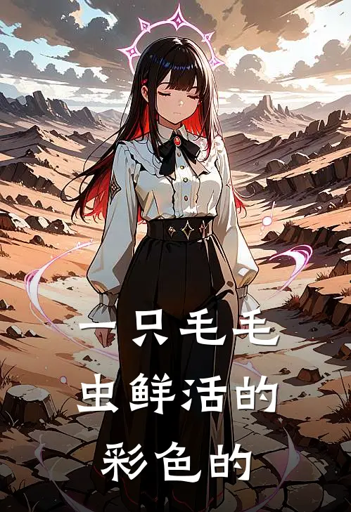 一只毛毛虫鲜活的彩色的